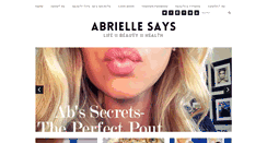 Desktop Screenshot of abriellesays.com