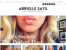 Tablet Screenshot of abriellesays.com